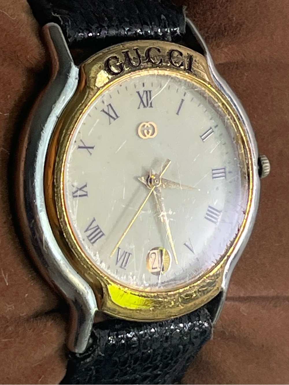 GUCCI 8000M gold plated Men’s watch. - Picture 3 of 15